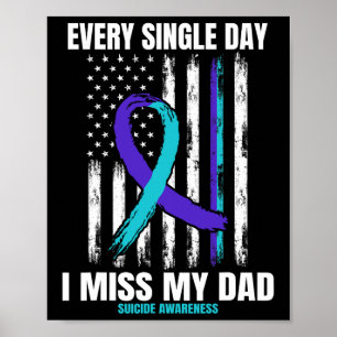 Poster Eu Sinto Falta Do Meu Pai, Sensibilização Suicida,
