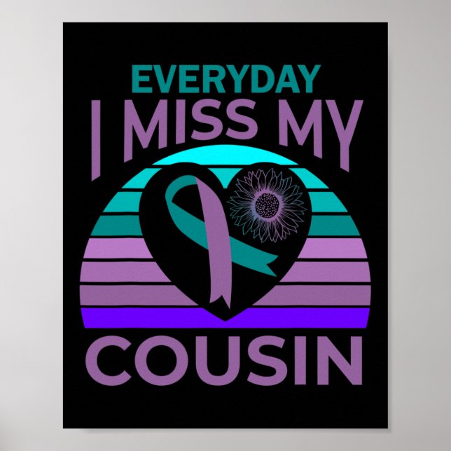 Poster Eu Sinto Falta Do Meu Primo Coração Suicídio Giras (Frente)