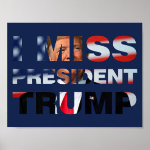 Poster Eu sinto falta do presidente Trump