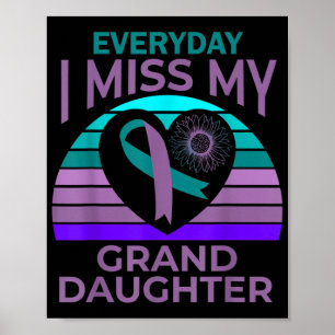 Poster Eu Sinto Saudades Da Minha Netos Coração Conscient