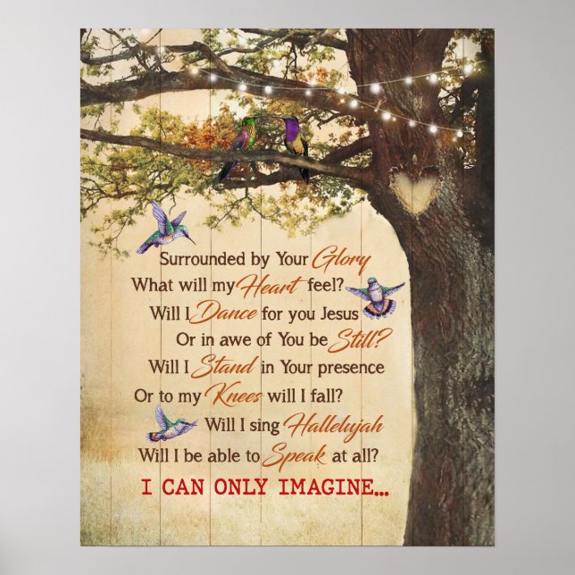 Poster Eu Só Consigo Imaginar O Hummingbird (Frente)