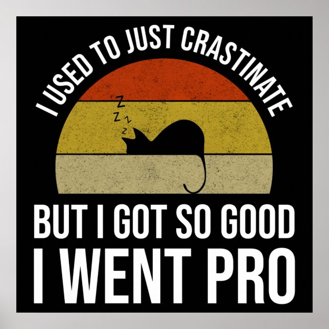 Poster Eu Só Crastinava (Frente)