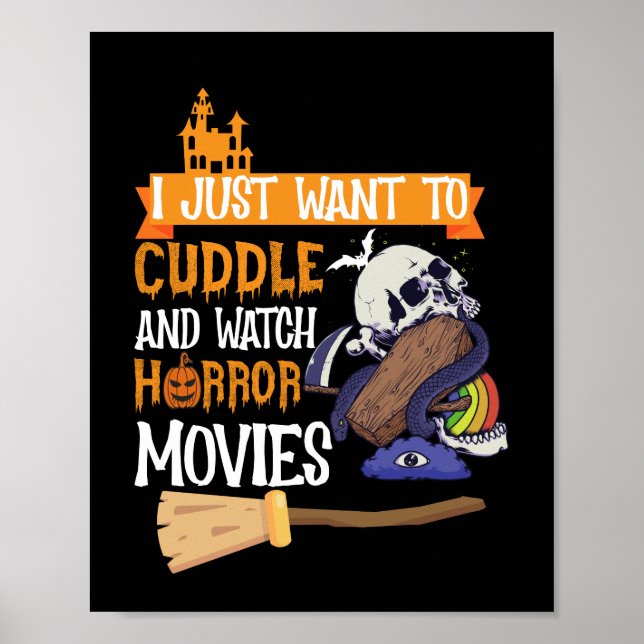 Poster Eu Só Quero Amarrar E Ver Filmes Horrores (Frente)