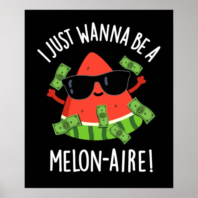 Poster Eu Só Quero Ser Um Fruta Melonário, Pun Dark BG (Frente)