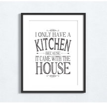 Eu só tenho uma cozinha porque ela veio com casa