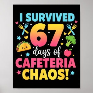 Poster Eu Sobrevivi 67 Dias De Caos Na Cafeteria Meme