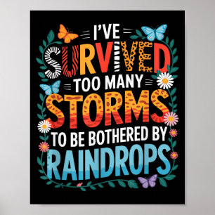 Poster Eu Sobrevivi a Muitas Tempestades, Moti Inspirador