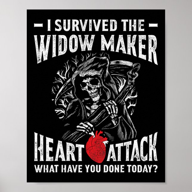 Poster Eu Sobrevivi À Viúva Que Atacava O Coração (Frente)