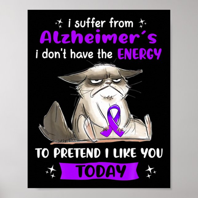 Poster Eu Sofro De Heimerheimer, Um Gato De Sensibilizaçã (Frente)
