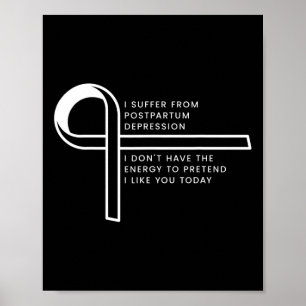 Poster Eu Sofro De Transtorno De Estresse Traumático Post