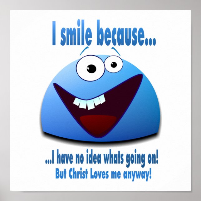 Póster Eu sorrio porque...V2 (Frente)