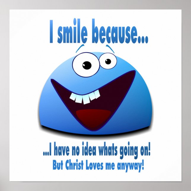 Póster Eu sorrio porque...V2 (Frente)