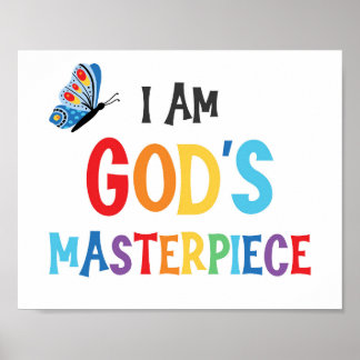 Poster Eu sou a Bíblia das Crianças-Domésticas de Deus.