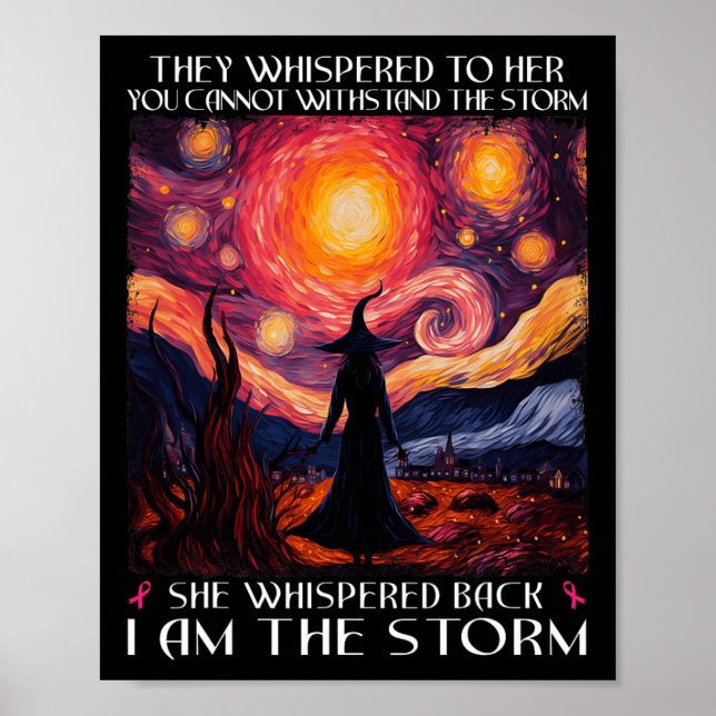 Poster Eu sou a bruxa Cancer de tempestade, o Halloween S (Frente)