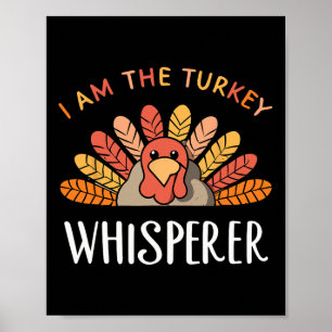 Poster Eu Sou A Caçada Turca De Ação De Graças À Turquia
