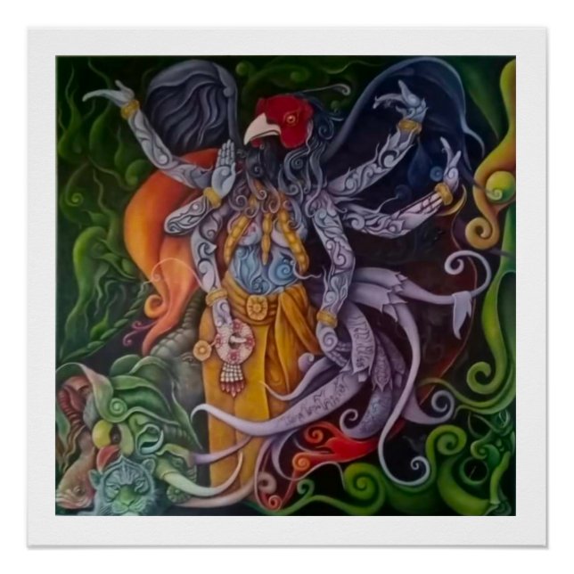 Póster Eu sou a floresta Sião! (Frente)