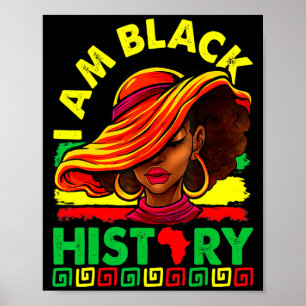 Poster Eu Sou A Forte Rainha Africana Meninas História Ne