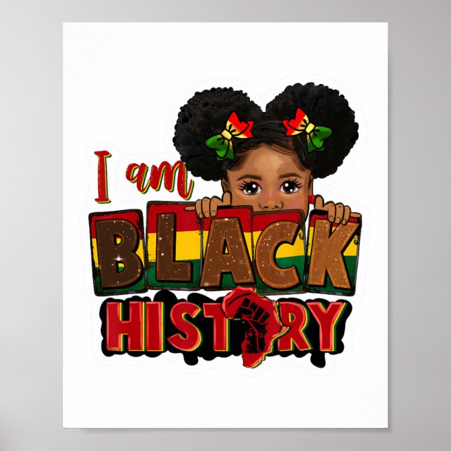Poster Eu Sou A História Negra 12 Melanina Negra (Frente)