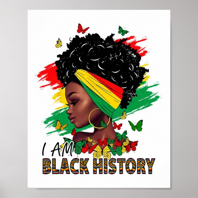 Poster Eu Sou A História Negra Rainha Negra E Virei Ele A (Frente)