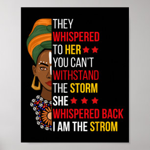 Poster Eu Sou A Tempestade Bhm Orgulhoso African Am