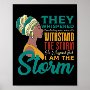 Poster Eu Sou A Tempestade Histor Negro Africano