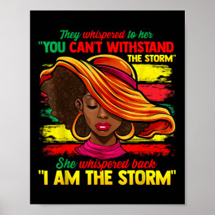 Poster Eu Sou A Tempestade Junta História Negra Mês Mulhe