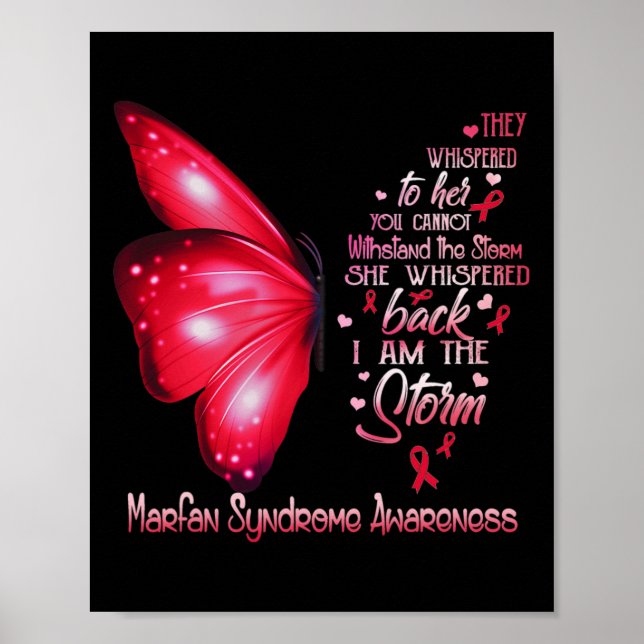 Poster Eu Sou A Tempestade Marfan Sindroma Sensibilização (Frente)