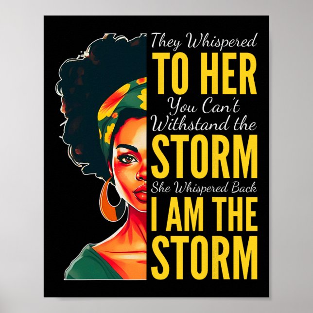 Poster Eu Sou A Tempestade - Mês da História Negra - June (Frente)