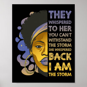 Poster Eu Sou A Tempestade Mulher Negra Forte História Ne