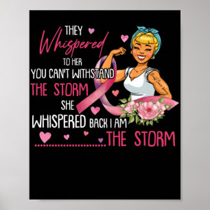 Poster Eu sou a tempestade Mulheres fortes guerreiros Can
