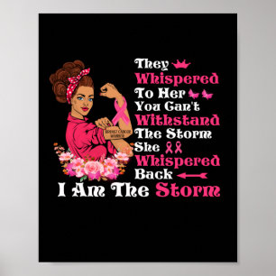 Poster Eu sou a tempestade Mulheres fortes guerreiros Can
