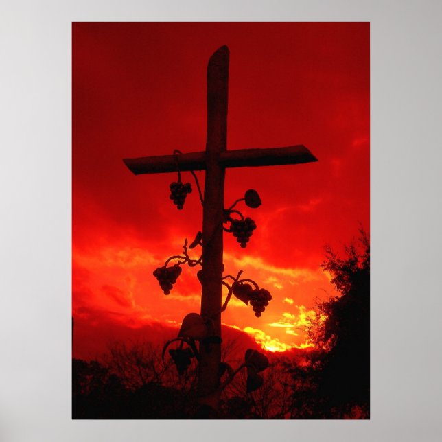 Póster Eu sou a videira, você é a ramificação através da  (Frente)