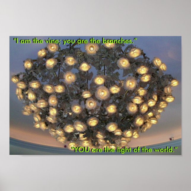 Poster "Eu sou a videira, vocês são os ramos"... (Frente)