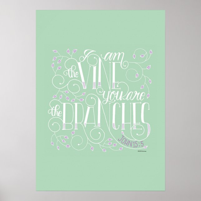 Póster Eu sou a Vinha. Vocês São os Branches. (Frente)