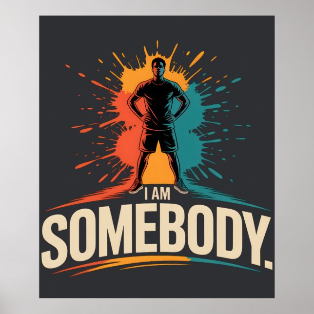 Poster Eu Sou Alguém Empoderamento dos Direitos Civis His (Frente)