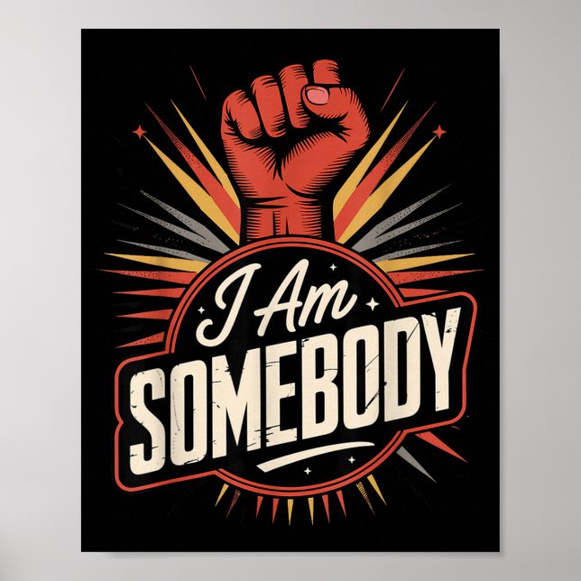 Poster Eu sou alguém _ gráfico de empoderamento dos direi (Frente)