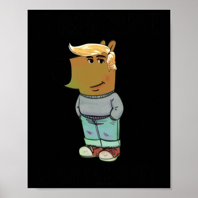 Poster Eu Sou Apenas Um Cachorro De Cabelo De Cara Chill (Frente)