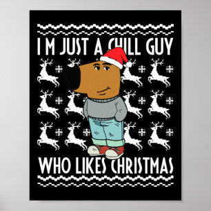 Poster Eu sou apenas uma Cara de frio que gosta do meme d