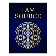 Eu Sou Arte de Parede de Geometria Sagrada da Font