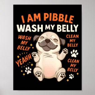 Poster Eu Sou Bble Lavar Minha Barriga Limpar Minha Barri