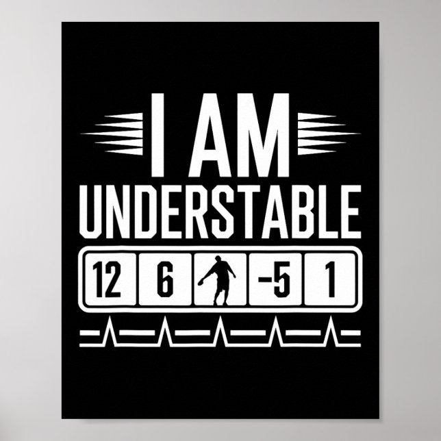 Poster Eu Sou Cota Disc Golf Golfe Citação Divertida Dize (Frente)