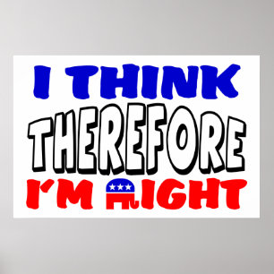 Poster Eu sou direito!