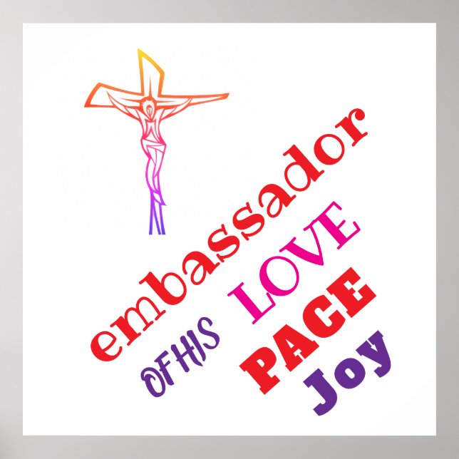 Poster EU SOU embaixador do SEU AMOR (Frente)
