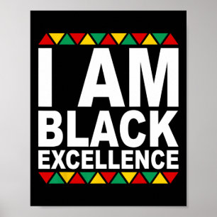 Poster Eu Sou Excelência Negra Mês da História Negra Mela