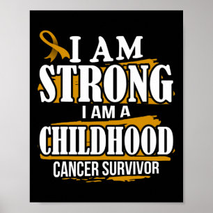 Poster Eu Sou Forte Sou um Consciente Sobrevivente do Can