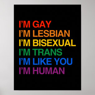 Póster Eu sou GLBT que eu sou HUMANO