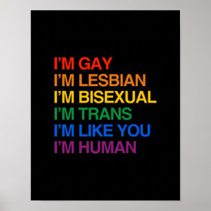 Póster Eu sou GLBT que eu sou HUMANO