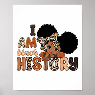 Poster Eu Sou História Negra Celebrando o Mês da História