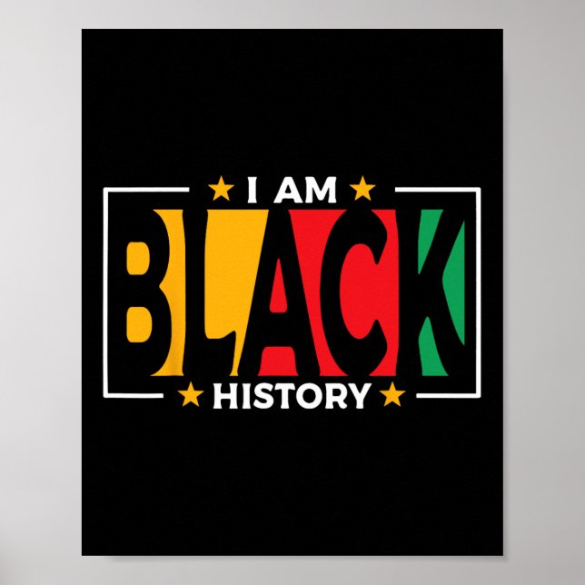 Poster Eu Sou História Negra - Crianças Mês da História N (Frente)