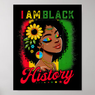 Poster Eu Sou História Negra Meninas Negras Mulheres Hist